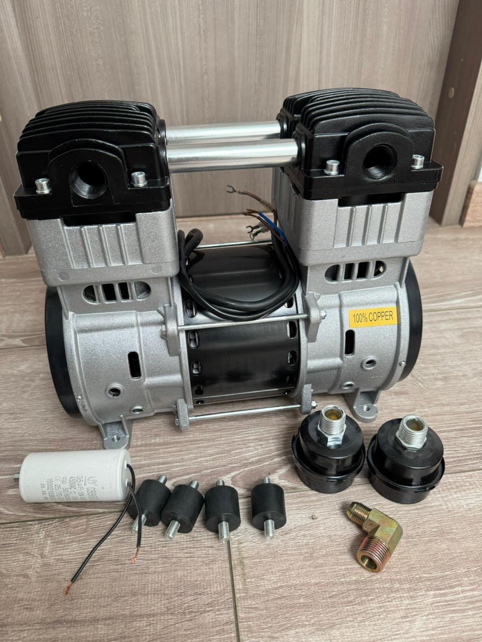 Motor Compresor Dental Libre de Aceite 220V 2HP